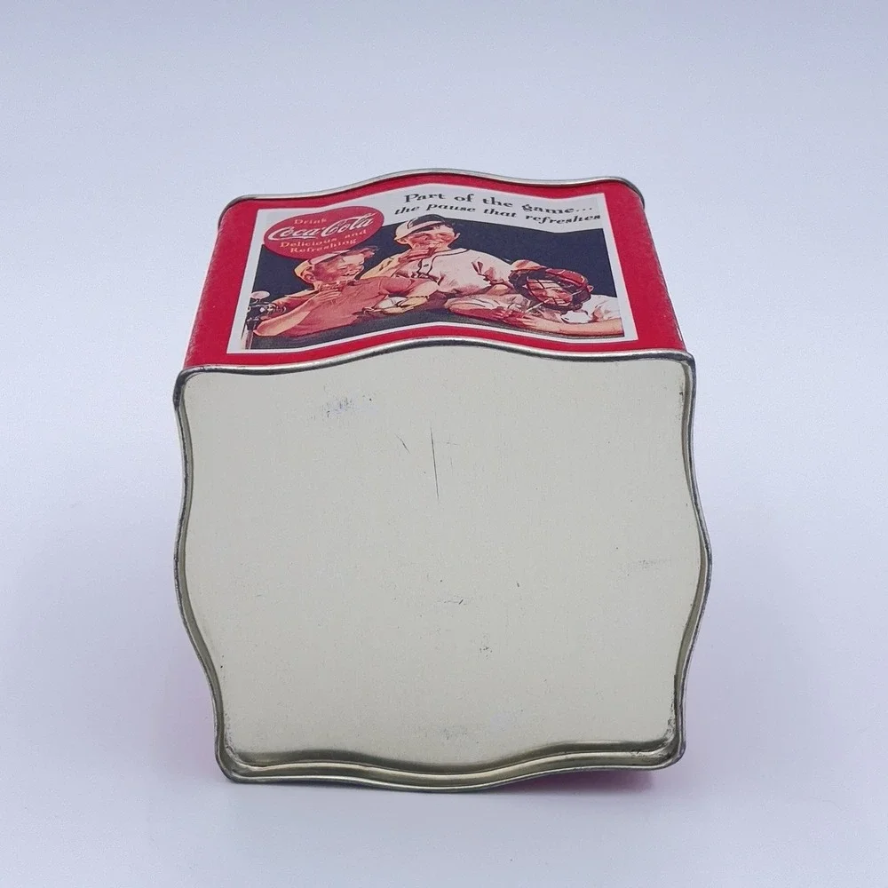 Vintage Coca-Cola Tin Can 1993 Nostalgic Kids Baseball Theme Part Of The Game
